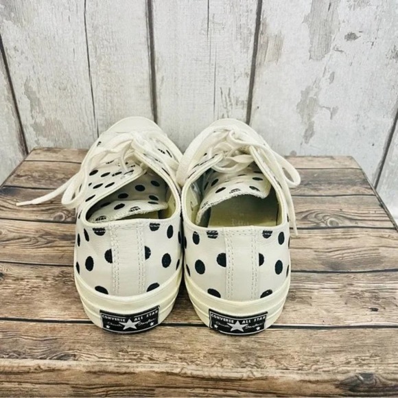 Converse Chuck Taylor All Stars - Leather Polka Dot Low Top Sneakers - Picture 7 of 9